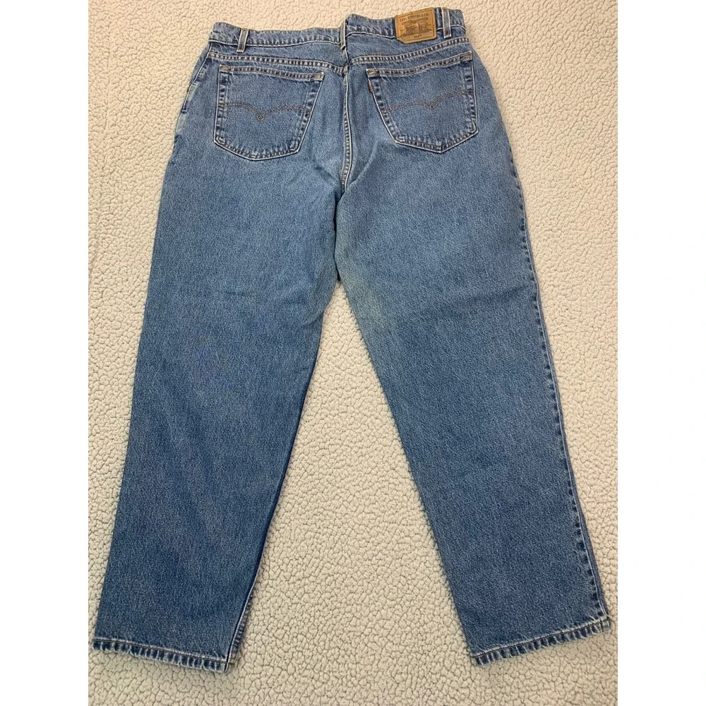 Vintage 1993 Levis 545 Jeans Mens 40x30 Blue Loose Fit Orange‎ Tab Cotton 90s